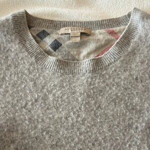 Burberry Light Gray Knit Pullover